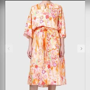 NWT Marni Floral Multicolor Midi Dress (IT44 / US8)